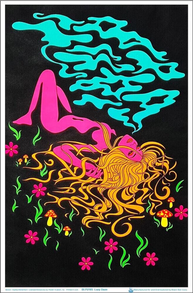 Posters Audrey Herbertson - Lazy Daze - Black Light Poster 103380