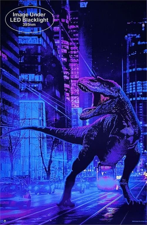 Posters Jonathan Gay - Dinosaur in the City - Black Light Poster 103411
