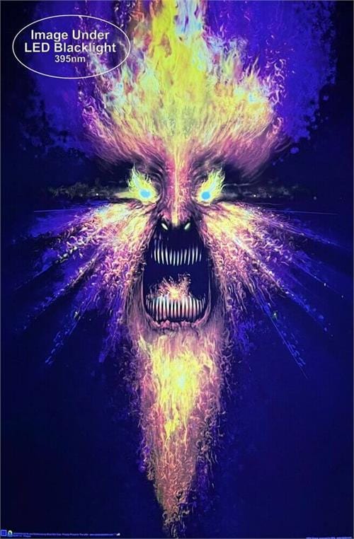 Posters Phil Straub - Fire God - Black Light Poster 103410