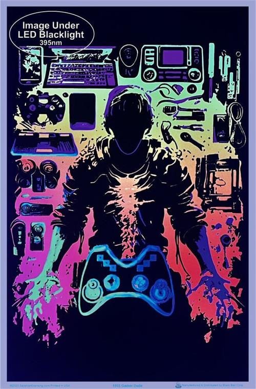 Posters Sasha - Gamer Dude - Black Light Poster 103394