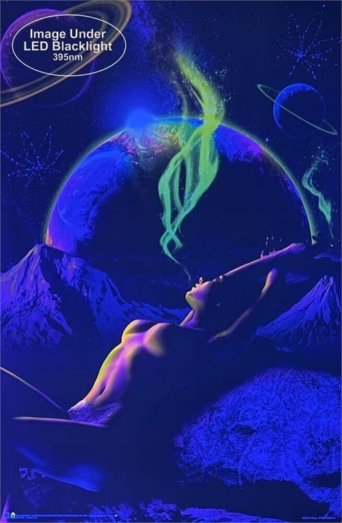 Posters Spaced Out Babe - Black Light Poster 103405