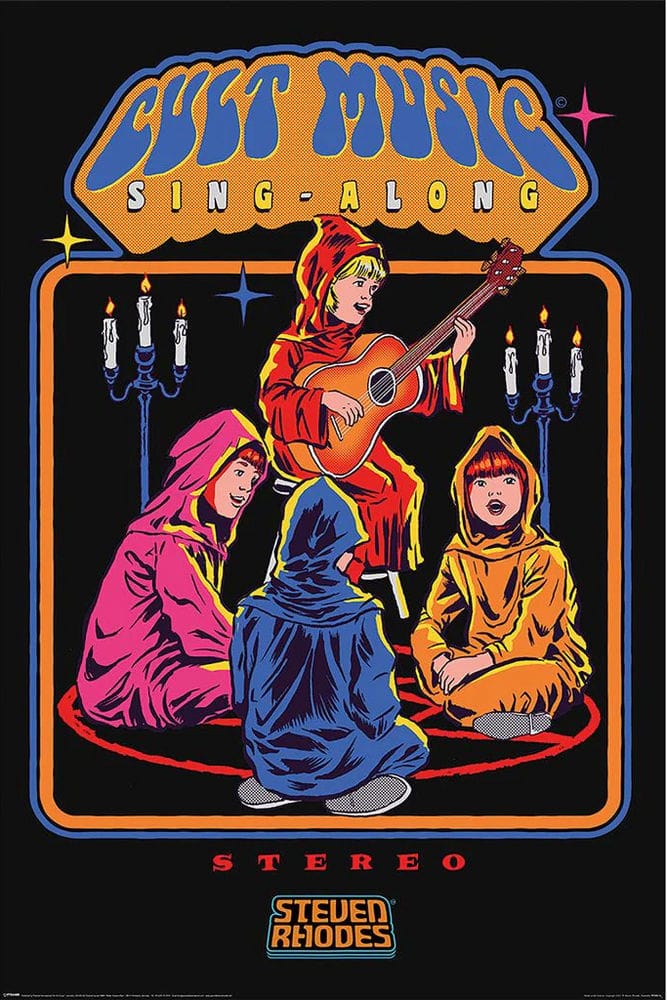Posters Steven Rhodes - Cult Music Sing Along - Poster 103629 TrippyStore