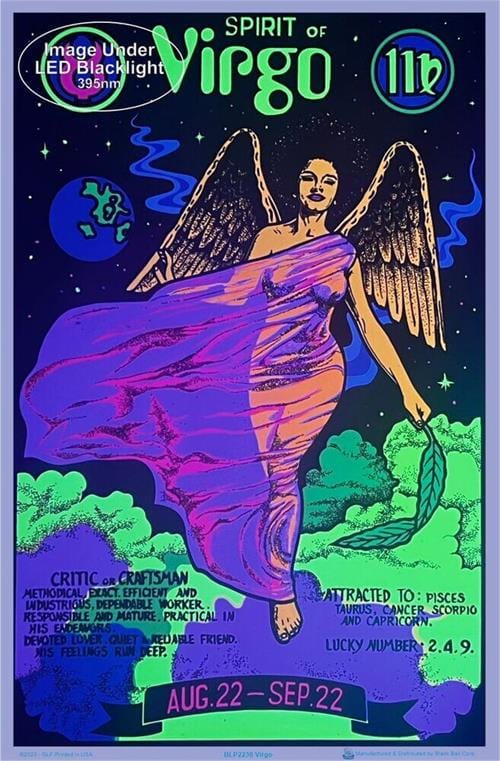 Posters Virgo - Zodiac Sign - Black Light Poster 103401
