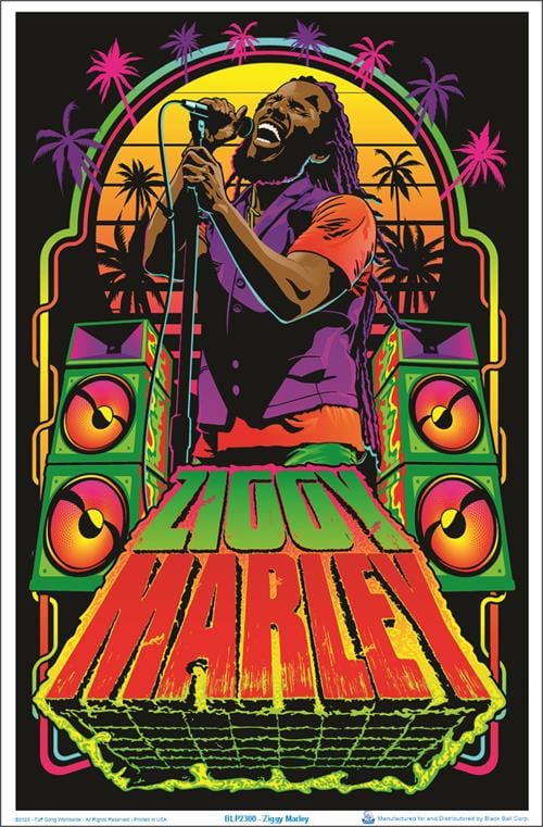 Ziggy Marley - Velvet Black Light Poster – TrippyStore