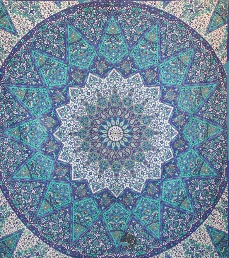 Tapestries India Star Mandala - Blue - Tapestry 007496 TrippyStore