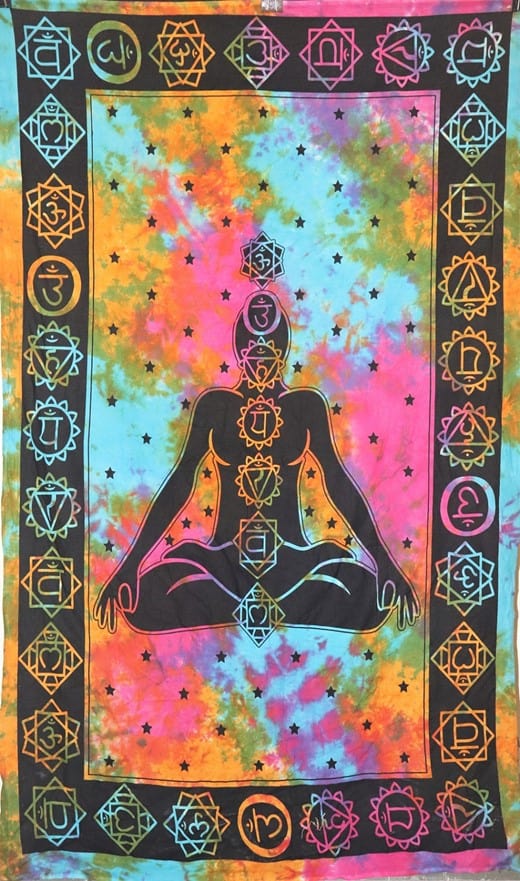 Tapestries Seven Chakras - Tie-Dye - Tapestry 103424