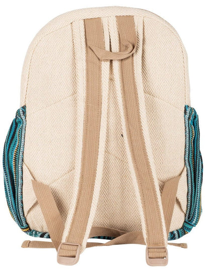 Bags Hemp Stripes - Blue - Backpack 103083
