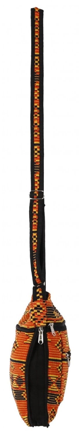 Bags Woven Jacquard - Orange and Turquoise - Purse 102527