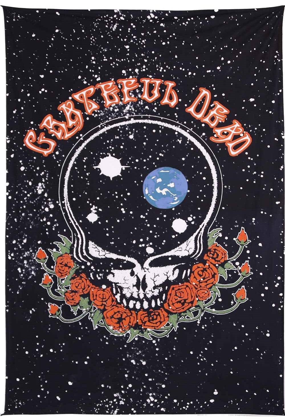 JUST FUNKY Grateful Dead Steal Your Face Logo White 60x90 Tapestry