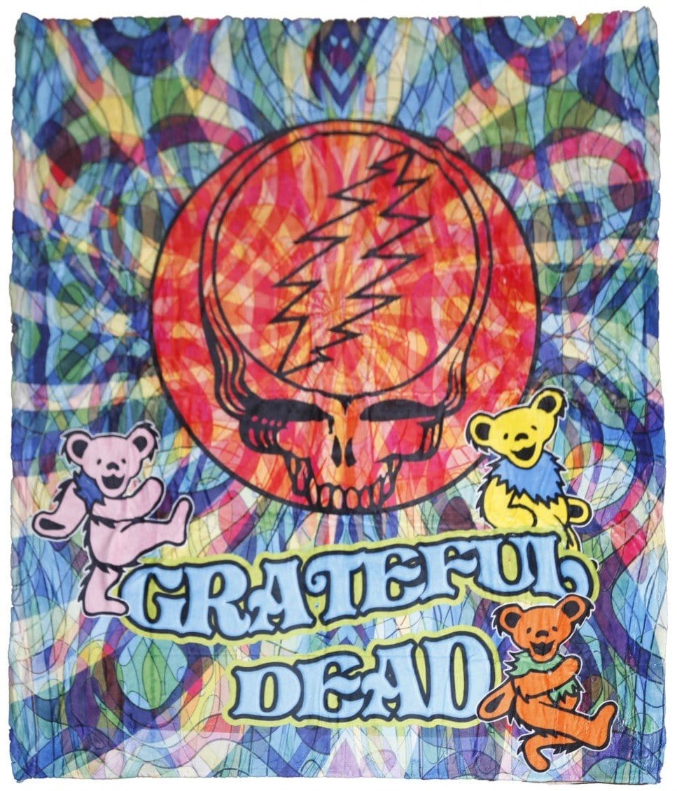 Blankets Grateful Dead - Steal Your Face Swirls - Fleece Blanket 100621