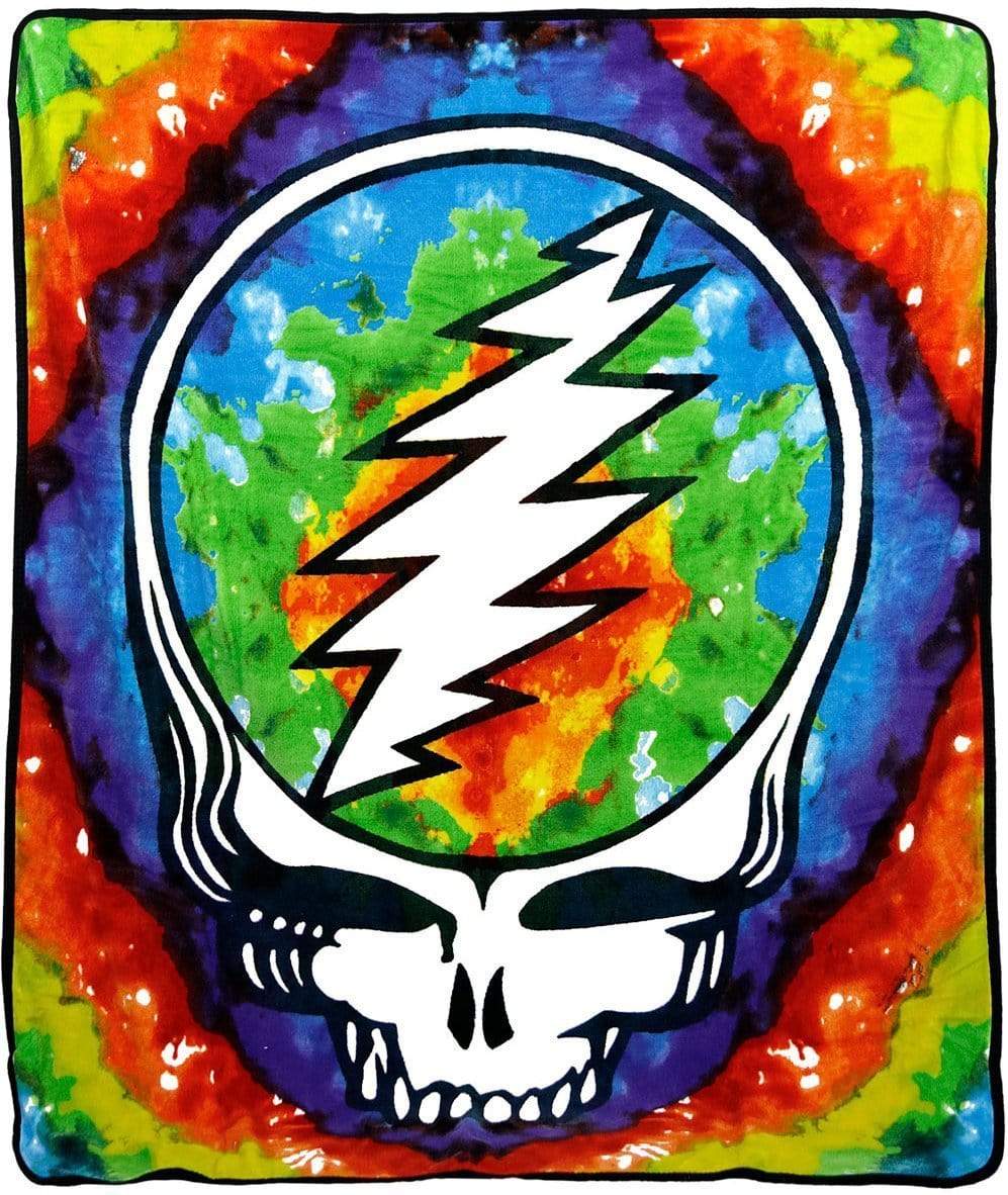 Blankets Grateful Dead - Steal Your Face - Tie-Dye - Fleece Blanket 008375