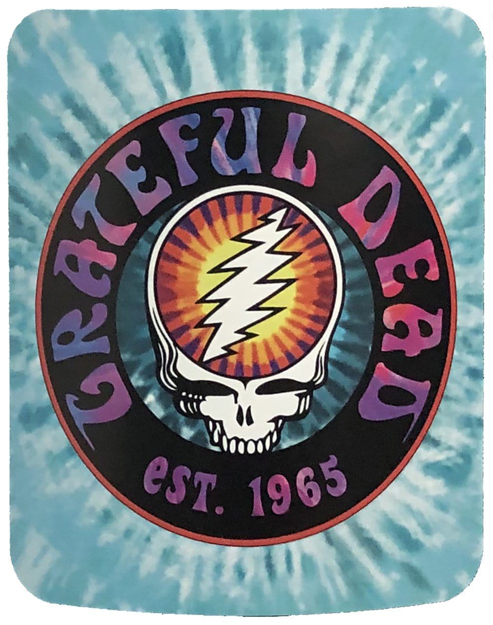 Blankets Grateful Dead - SYF Turquoise Tie-Dye - Fleece Blanket 100637