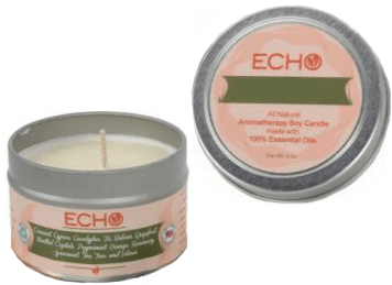 Candles Echo Essential Oil - Cedarwood - Soy Candle 102786