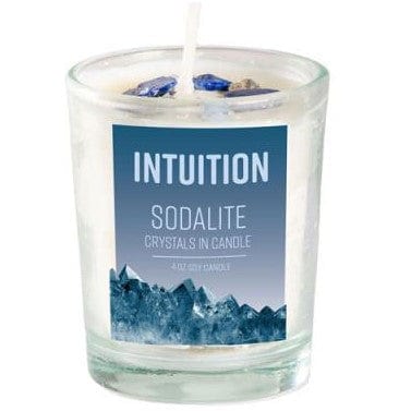 Candles Sodalite Stone Energy - Intuition - Soy Candle 103119