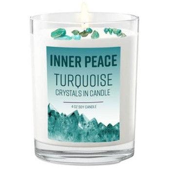 Candles Turquoise Stone Energy - Inner Peace - Soy Candle 103120