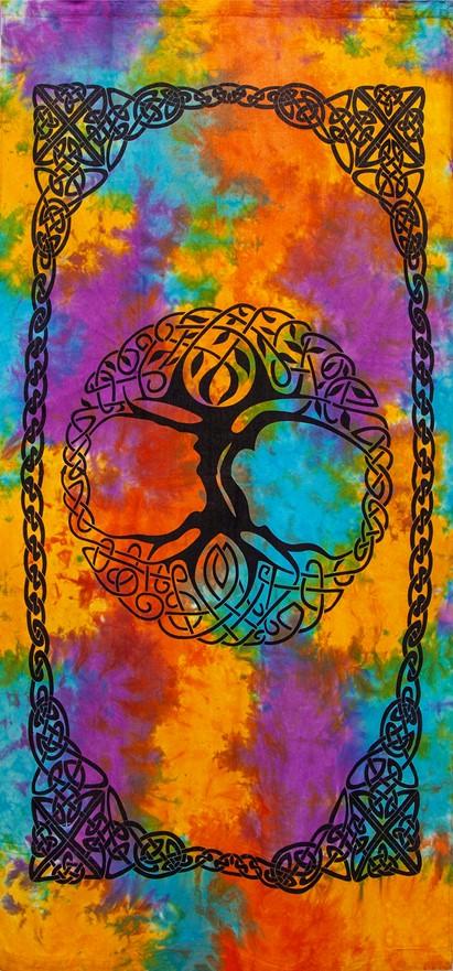Curtains Celtic Knot Tree of Life - Tie-Dye - Curtain 100373