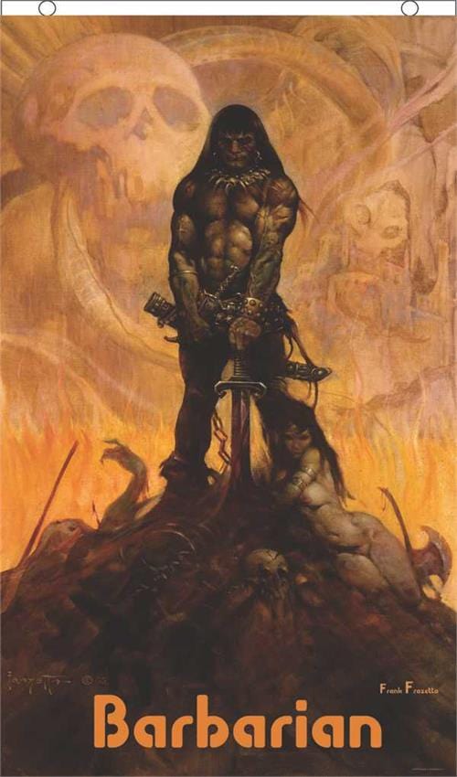 Curtains Frank Frazetta - Barbarian - Flag 102955