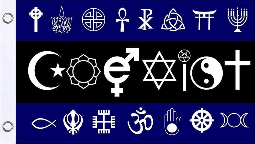 Flags Coexist Symbols - Flag 002366