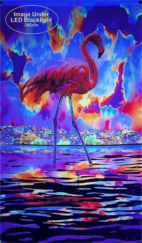 Flags Flamingo - Black Light Flag 103341