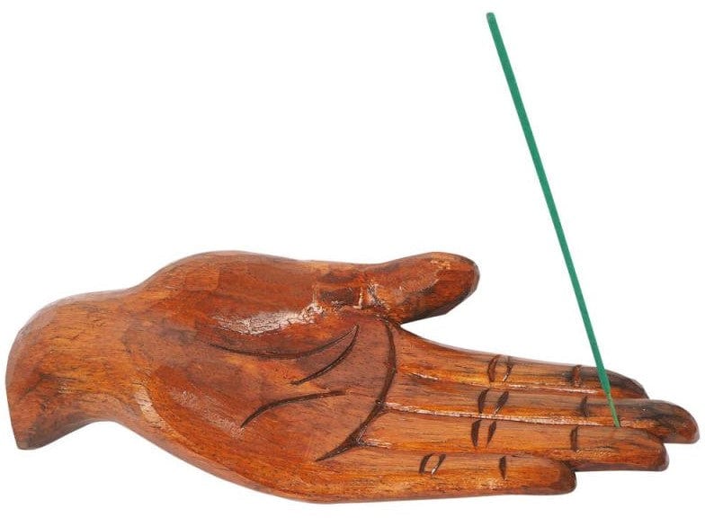 Incense Carved Hand - Wooden Incense Burner 102583