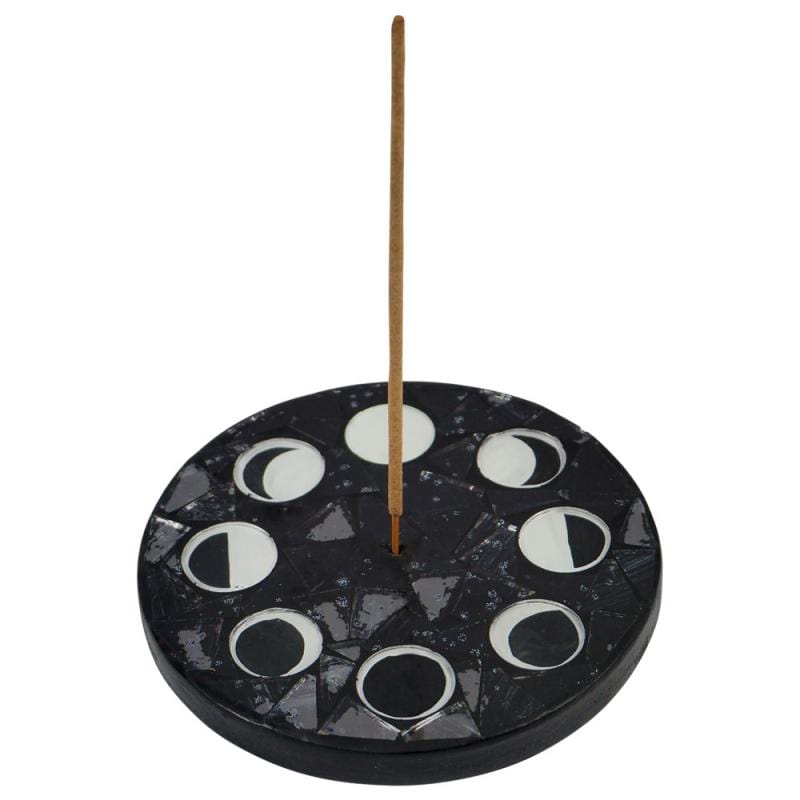 Incense Mosaic Moon Phases - Round Incense Burner 102580