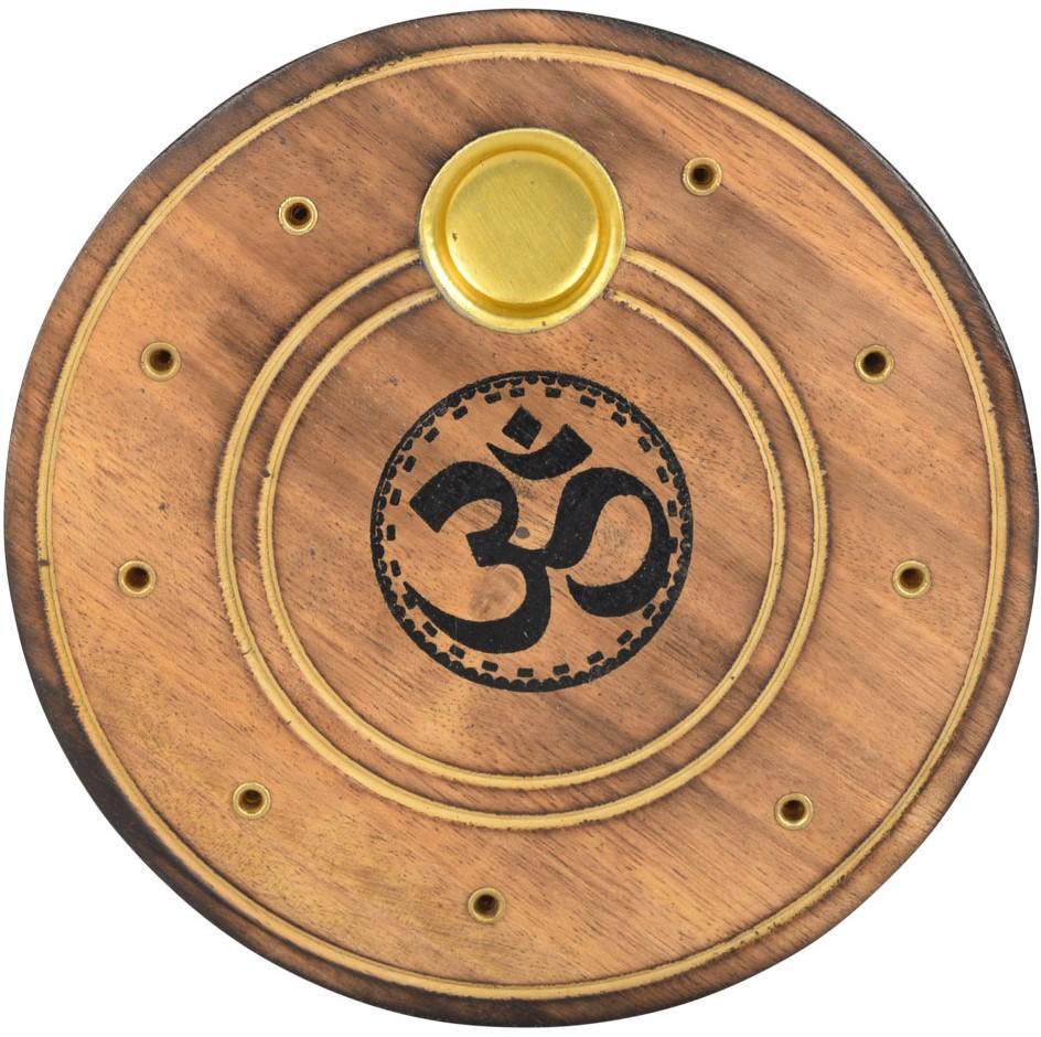 Incense Om - Wooden Cone and Stick Incense Burner 101875