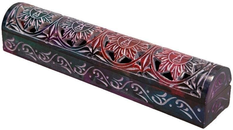 Incense Tie-Dye Celestial Sun - Soapstone Incense Burner 100228