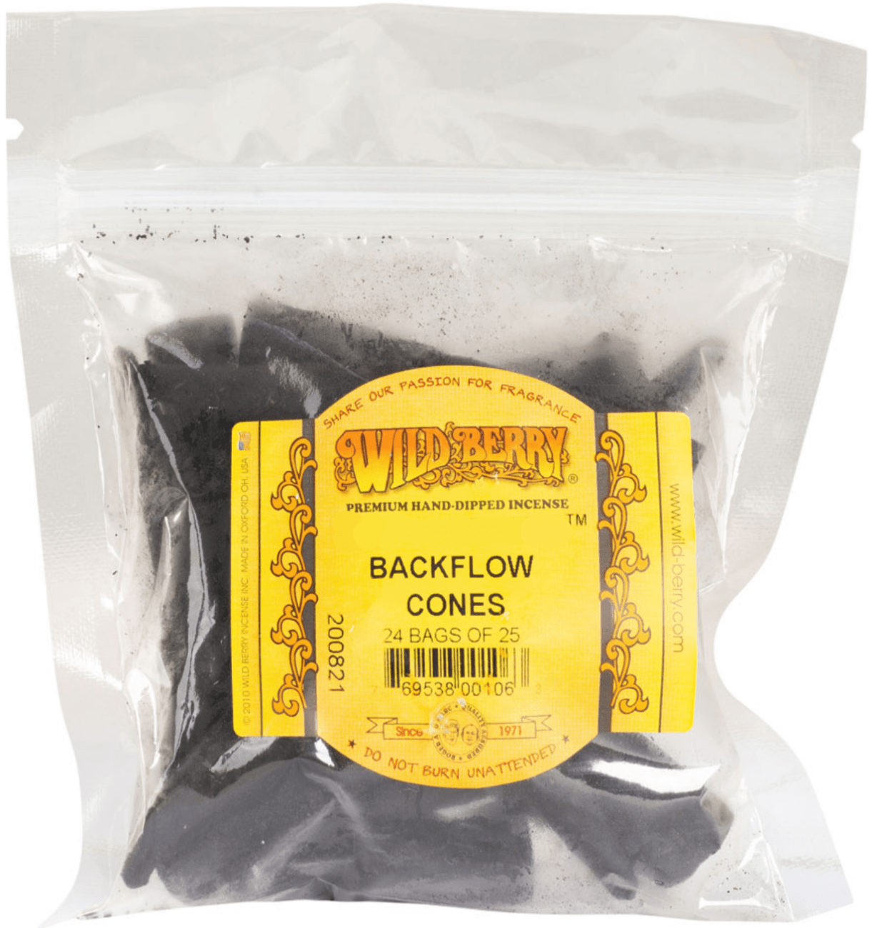 Incense Wild Berry - King Cake - Backflow Incense Cones 102655