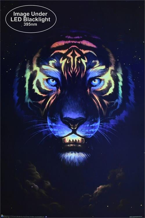 poster Glow Tiger - Black Light Poster 103177