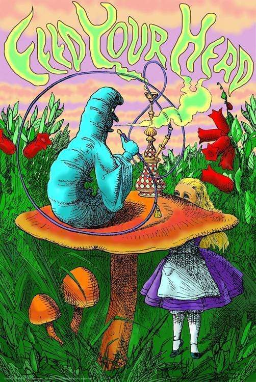 Posters Alice in Wonderland - Caterpillar Hookah - Black Light Poster 000692