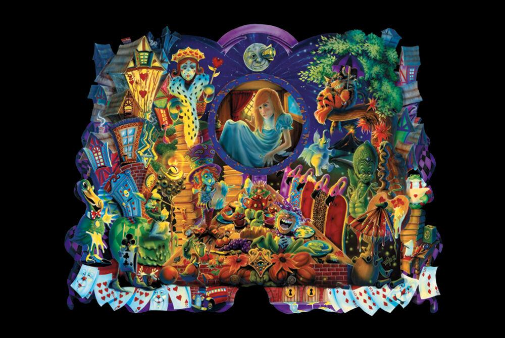 Posters Alice in Wonderland - Montage - Black Light Poster 001076