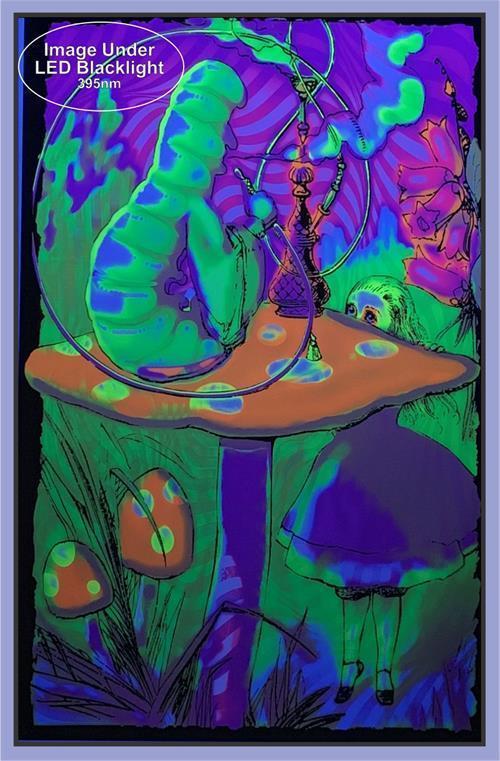 Posters Alice in Wonderland - Psychedelic Alice - Black Light Poster 100180