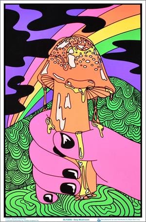 Posters Audrey Herbertson - Mushroom - Black Light Poster 102968