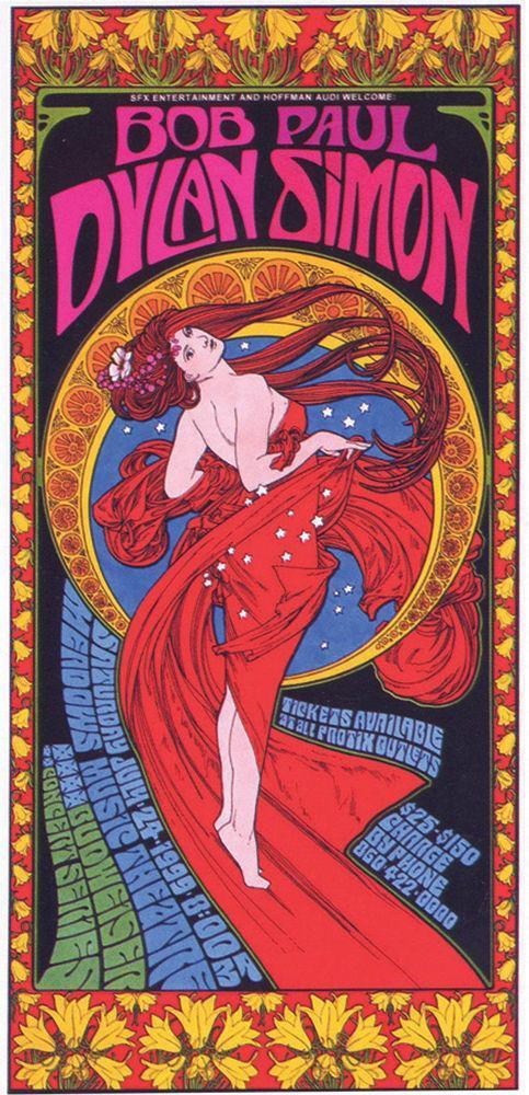 Bob Dylan and Paul Simon - Concert Poster