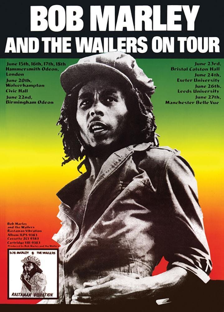Bob Marley and the Wailers - On Tour - Poster – TrippyStore