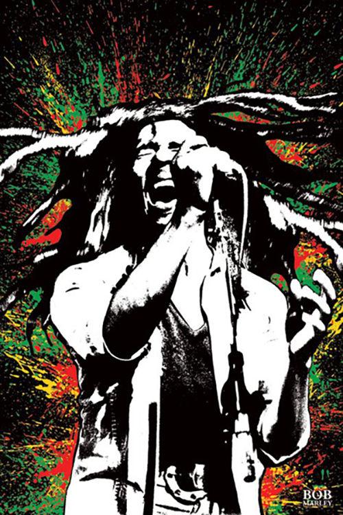 Bob Marley - Paint Splash - Poster