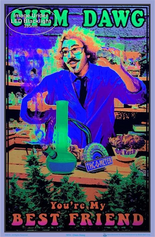 Posters Chem Dawg 420 - Black Light Poster 100078