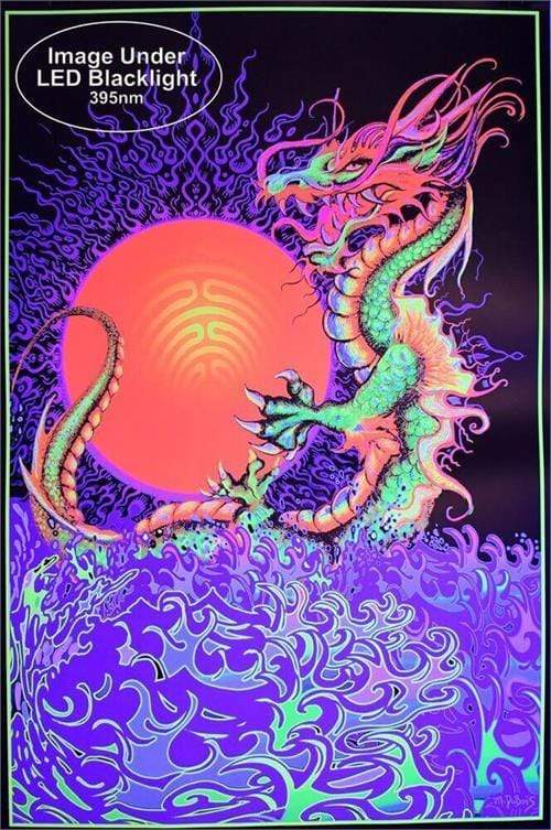 Posters Dragon Rising - Black Light Poster 100741