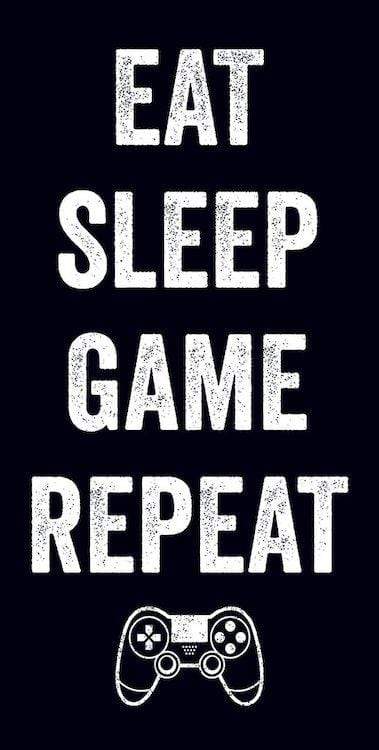 Eat Sleep Game Repeat - TrippyStore Poster –
