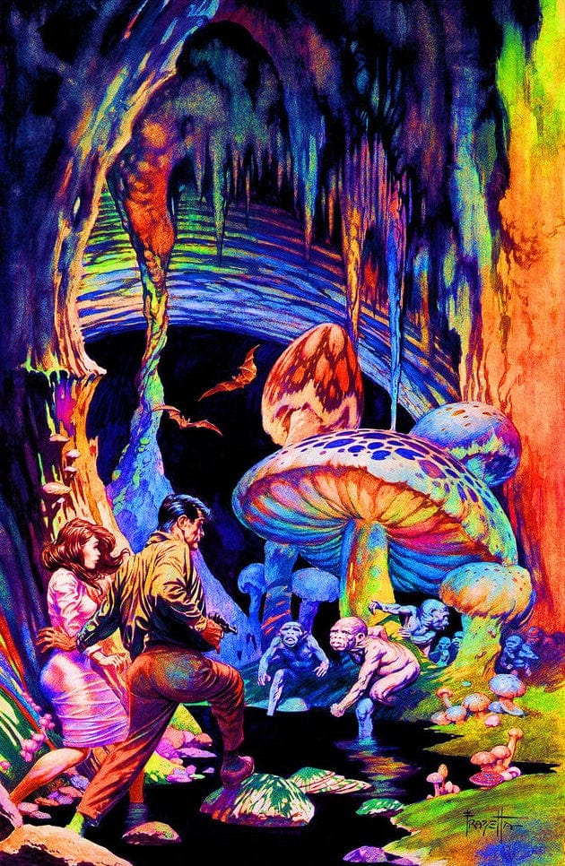 Posters Frank Frazetta - Secret People Mushrooms - Black Light Poster 102887