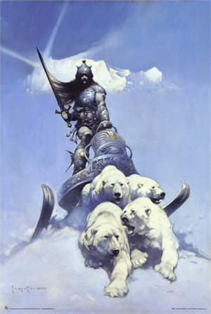 Posters Frank Frazetta - Silver Warrior - Poster 102967