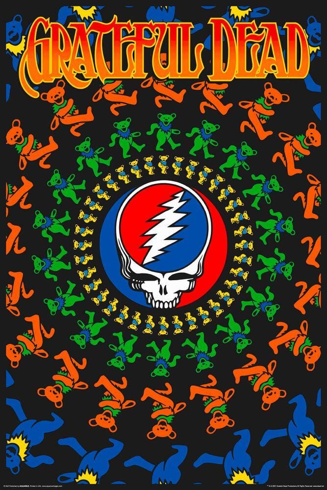 Grateful Dead - Non-Flocked Blacklight Poster 24 x 36