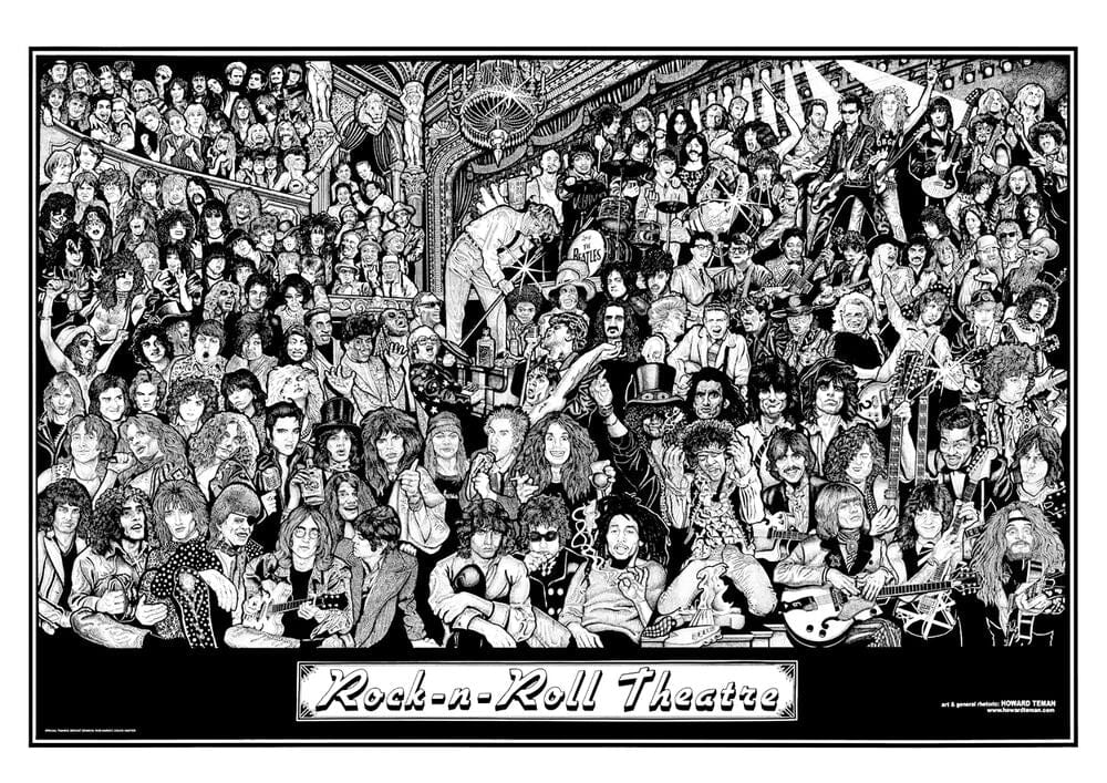 Posters Howard Teman - Rock and Roll Theater 102283