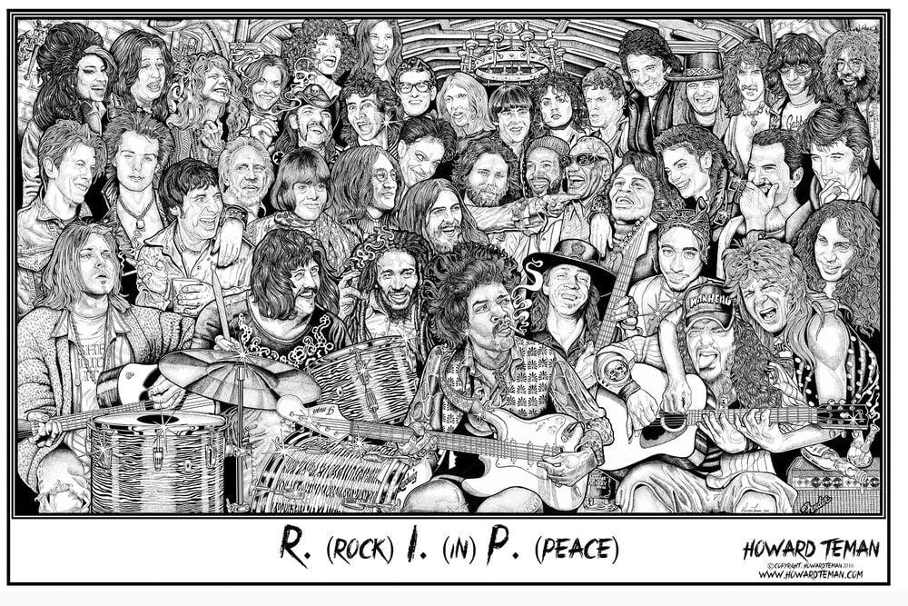 Posters Howard Teman - Rock in Peace - Poster 101097