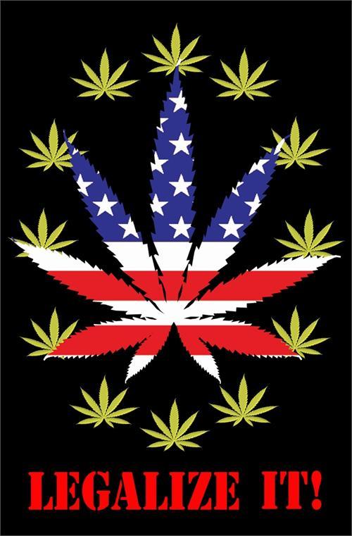 Posters Legalize It - American Flag - Poster 100970