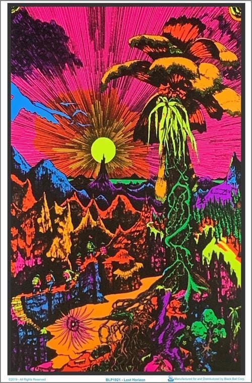 Lost Horizon - Black Light Poster – TrippyStore