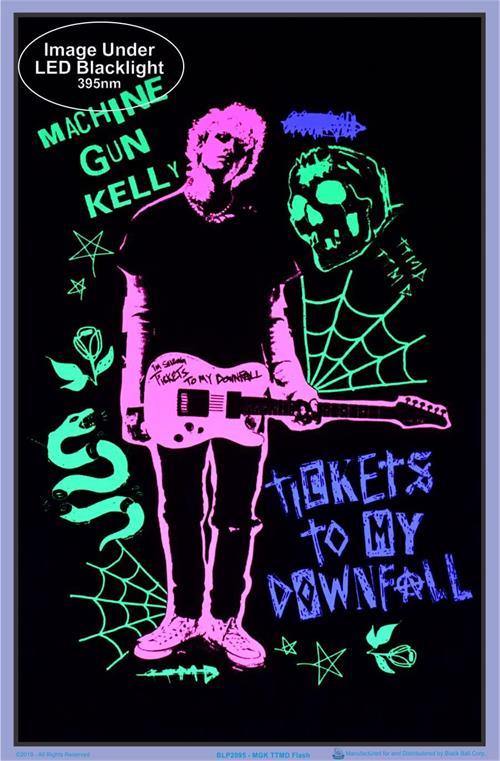 Posters Machine Gun Kelly - Ticket to My Downfall - Black Light Poster 100925