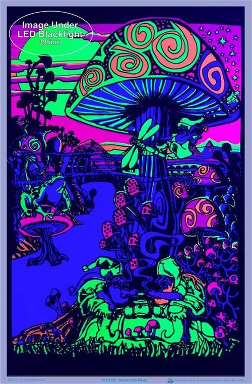 Posters Magic Mushroom - Black Light Poster 102126
