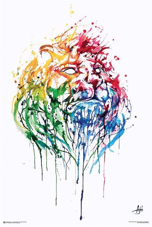 Posters Marc Allante - A Portrait of Hong Kong Lion - Poster 101028