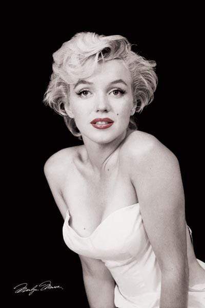 marilyn monroe red dress poster Marilyn Monroe - red dress print by Celebrity Collection